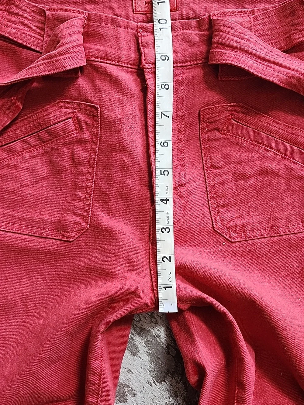 MOTHER The Tie Patch Looker Fruit Punch Skinny Leg Jean Sz26